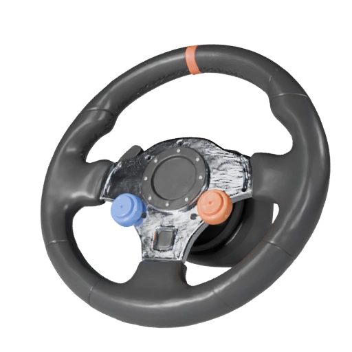 Steering Wheel 3D Model for Unity - Low Poly Game Asset
