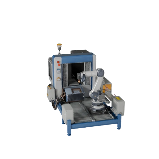 Simulationsbereite automatisierte Roboterzelle 3D Sim Asset
