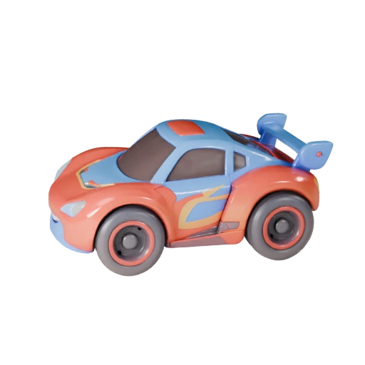 Cartoon Race Car 3D Model for Stylized Games PBR Asset (Legacy)