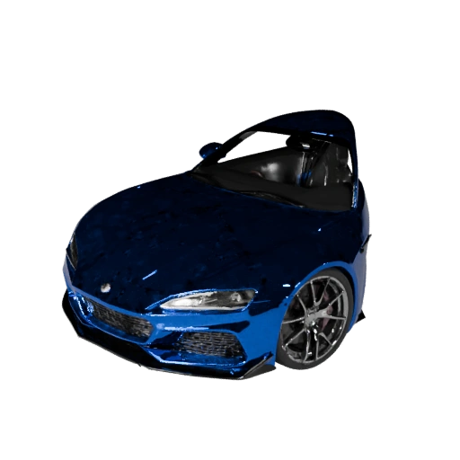 Modelo 3D Coupé de Alto Poligonaje para Renders de Estudio, Activo PBR