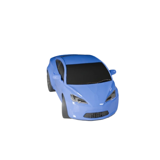 Modelo 3D Sedan de Alto Poligonagem para Renders de Estúdio Ativo PBR