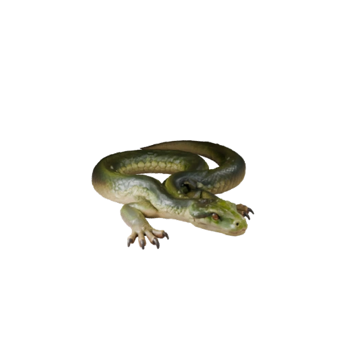 Green Anaconda 3D Model for Blender - PBR Asset with Textures