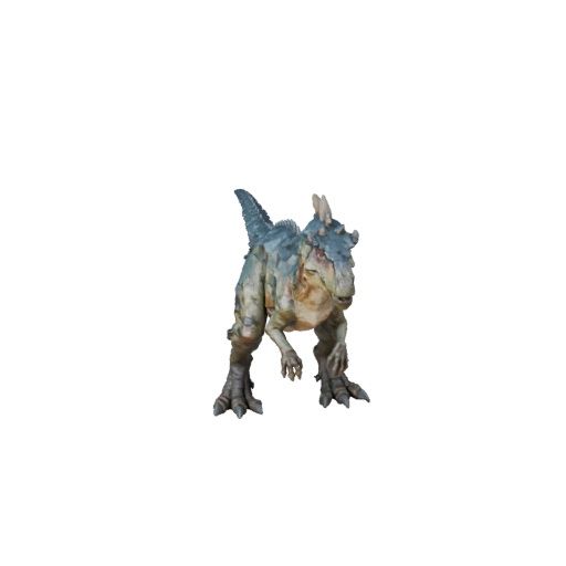 Modello 3D Compsognathus Low Poly - Asset di Gioco Unity con FBX
