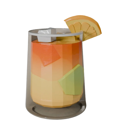 Modèle 3D de Verre à Cocktail pour Jeux Casual et Indépendants
