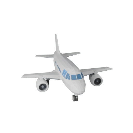 Low Poly Cargo Plane 3D Model for Unity & Unreal Games