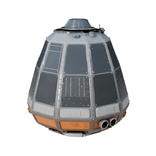 Crew Capsule 3D Model for Unity - Low Poly Game Asset