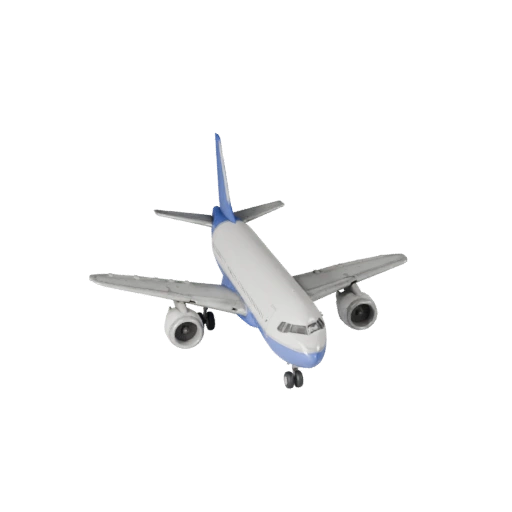 Boeing Inspired Airliner 3D Model - Game Ready PBR