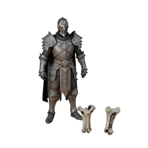 Modelo de Personaje Caballero Arcano Realista - Articulado