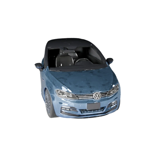 High Poly Hatchback 3D Model for Studio Renders PBR Asset