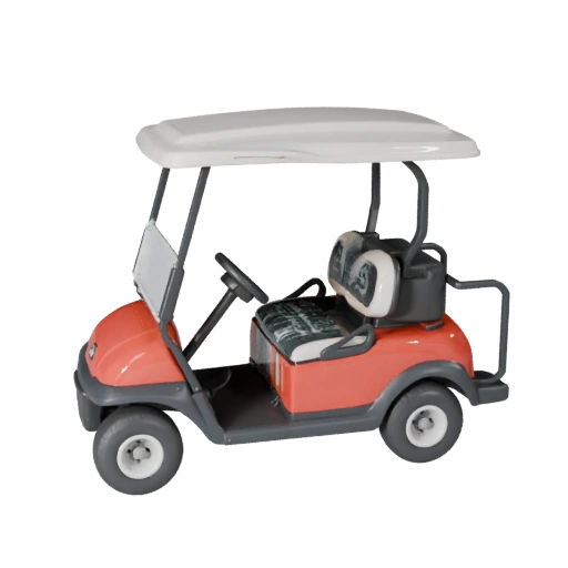 Golf Cart 3D Model for Blender & Games - PBR Asset