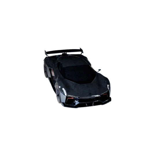 Game Ready Futuristic Car 3D Model for Realtime Use