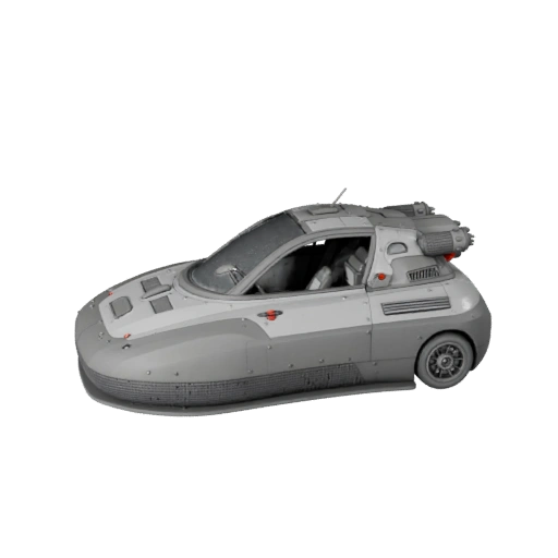Modèle 3D d'aéroglisseur pour Unity - Asset de jeu low poly