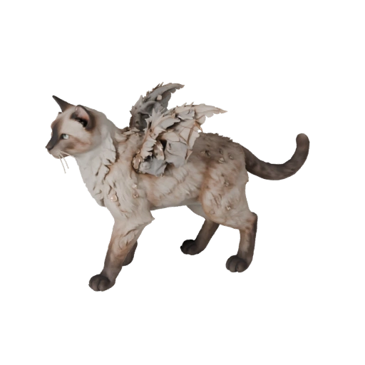 Modelo 3D Gato Birmano para Blender - Asset PBR con Texturas | PBR