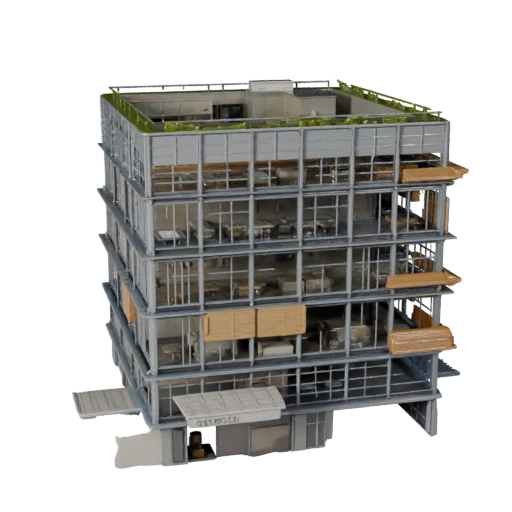 3D модель Startup Hub Office - Реалистичный актив для Архитектурной визуализации