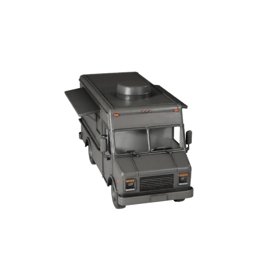 Modèle STL de camion de restauration imprimable - Présentoir de collection