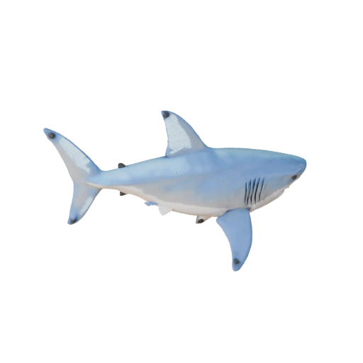 Shark 3D Model for Blender - PBR Asset with Textures | Royalty-Free
