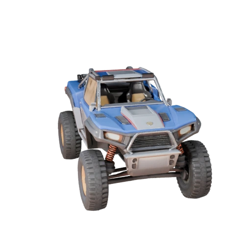 Modelo 3D de Buggy de Rally do Deserto para Blender e Jogos - PBR