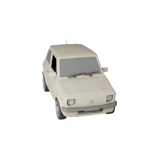 High Poly Hatchback 3D Model for Studio Renders PBR Asset (Legacy)