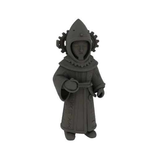Miniatura Medieval de Monge STL