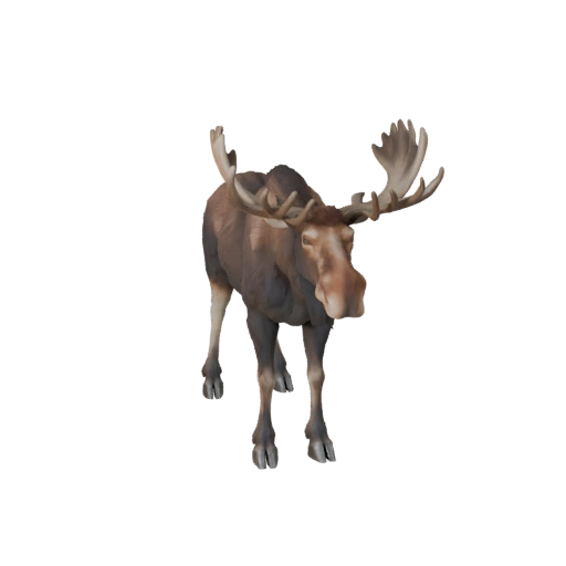 Modèle 3D d'élan pour Blender - Asset PBR avec Textures | Libre de droits