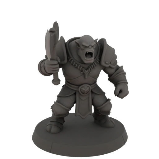 Medieval Orc Archer Miniature STL