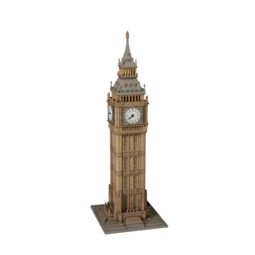 Modelo 3D Big Ben - Ativo Realista de Archviz para Arquitetura