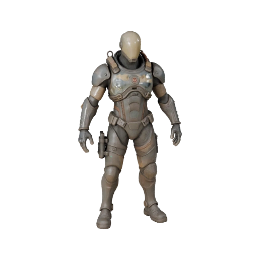 Sci-Fi Battle-Hardened Character Model - Rigged