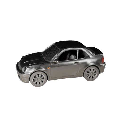 Printable Compact Car STL 3D Model for Collectibles &