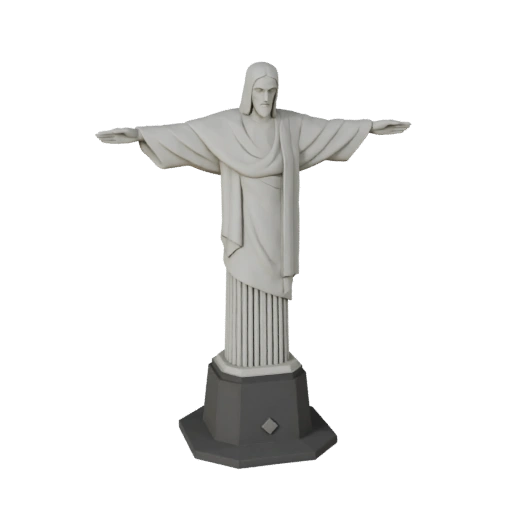 Christ the Redeemer 3D Model for Blender - Render Asset