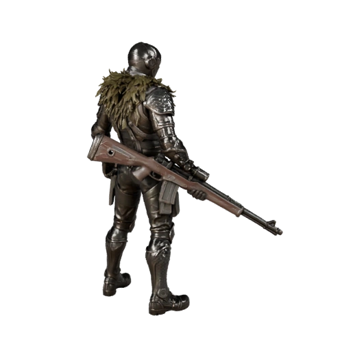 Sci-Fi Arcane ENEMY Sniper Character Model - Rigged