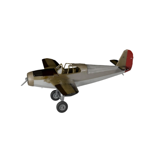 Idrovolante d'epoca 3D Model per Unity - Low Poly Game Asset
