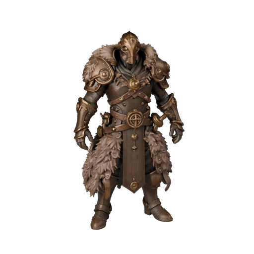Modelo de Personaje Mago Steampunk - Articulado