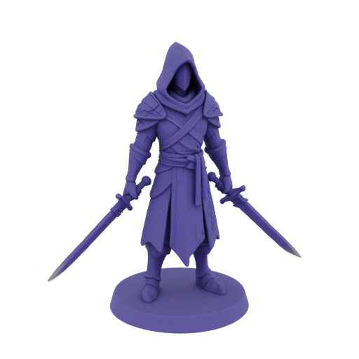 Miniatura Elfo Oscuro Fuorilegge Dark Fantasy STL