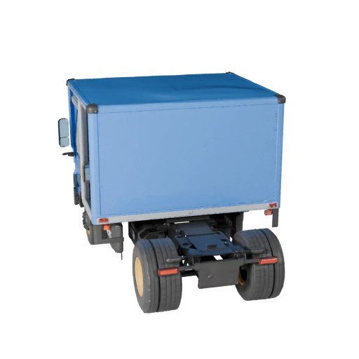Game Ready Box Truck 3D Model for Realtime Use PBR Asset (Legacy)