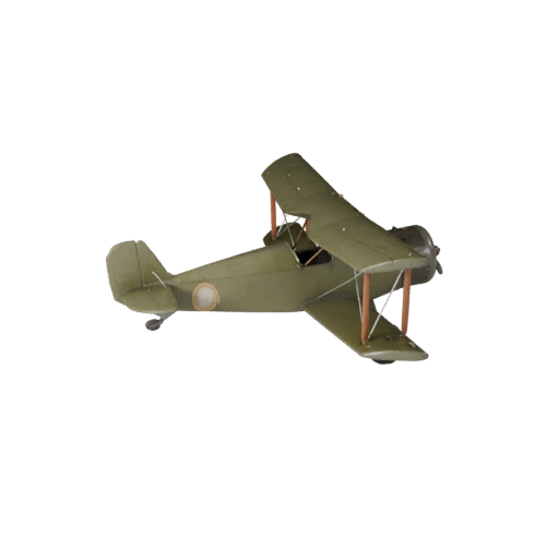 Vintage Biplane 3D Model - Game Ready PBR Transport Asset