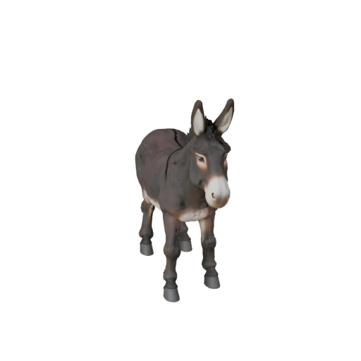 Modelo 3D de Burro Alto Poligonagem - Ativo STL Detalhado para Impressão