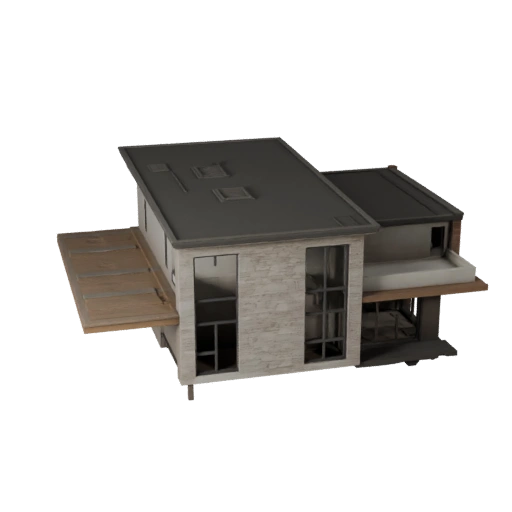 Modelo 3D de Casa Moderna para Unity - Activo de Juego para Arquitectura