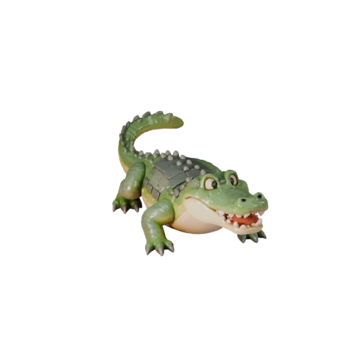 Cartoon Crocodile 3D Model - Stylized Asset for Animation | PBR