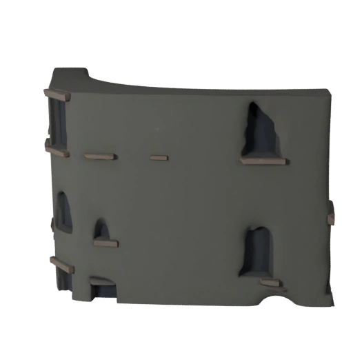 Modelo 3D de Fachada de Tijolo para Unreal - Ativo em Tempo Real para Cenas UE