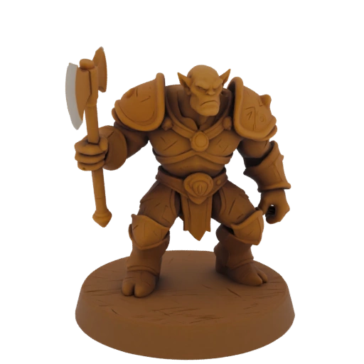 Dark Fantasy Orc Archer Miniature STL