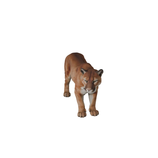 Realistic Cougar 3D Model - Rigged PBR Asset for Games | PBR