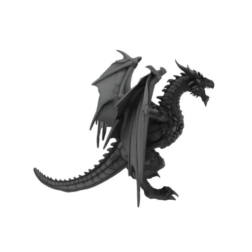 Fantasy Skullbound Dragon Boss Miniature STL