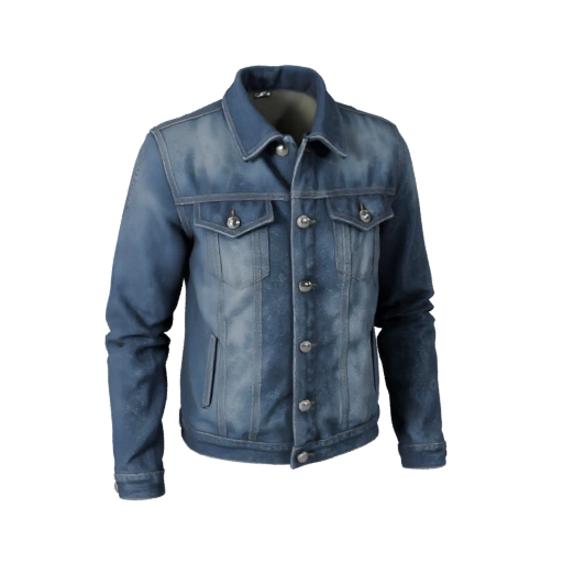Giacca di Jeans Pronta per Unity Asset 3D per Motori di Gioco