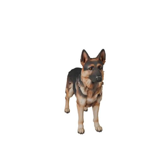 Modèle 3D de Berger Allemand pour Unity - Asset prêt pour le jeu, FBX