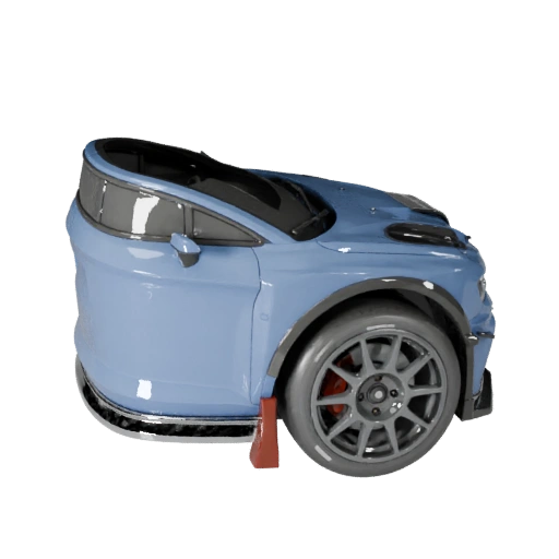 Rally Car 3D Model for Blender & Games - PBR Asset