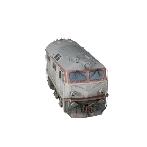 Locomotiva a Diesel 3D Model para Blender - PBR Realista