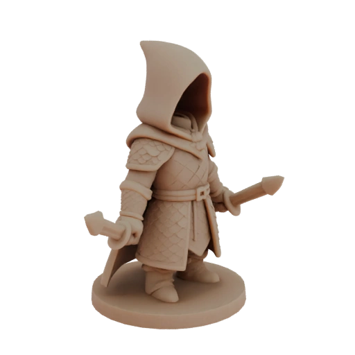 Medieval Rogue Miniature STL - Casting