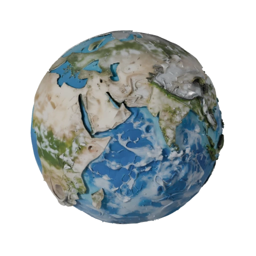 Planeta similar a la Tierra GLB Activo 3D para Navegadores Online