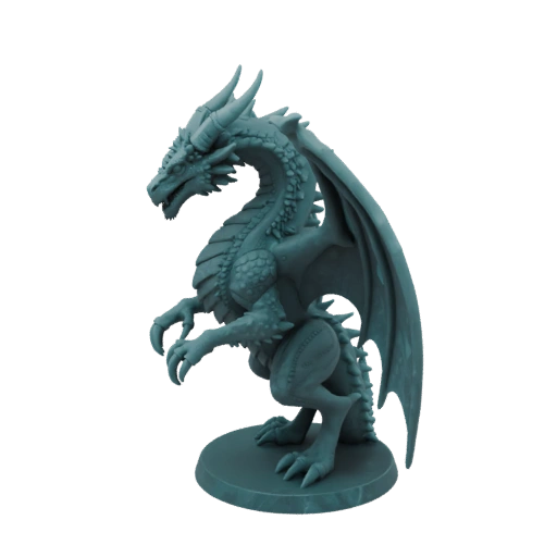 Dark Fantasy Whitespine Dragon Boss Miniature STL
