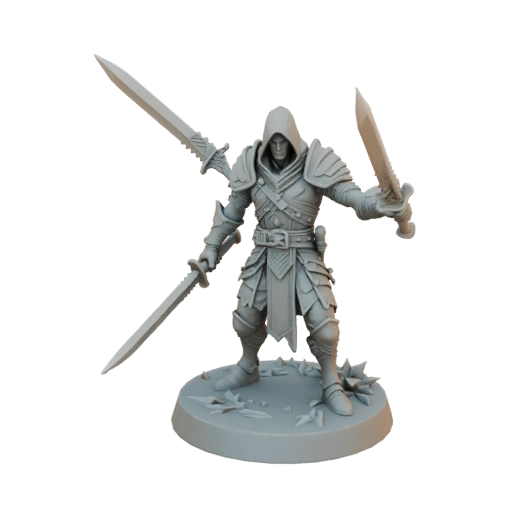 Fantasy Orc Rogue Miniature STL - Swarm